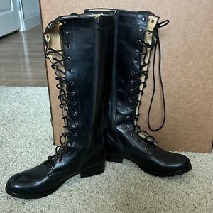 New Frye Boots only worn once. They are black leather size 10